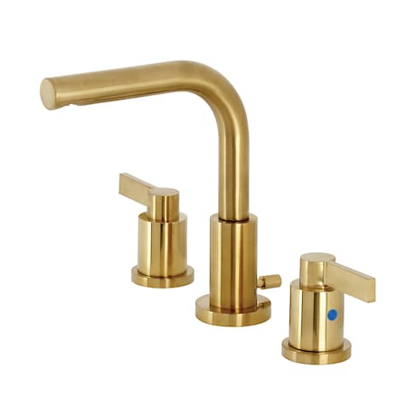 Fauceture 8" Widespread Bathroom Faucet, Brushed Brass FSC8953NDL